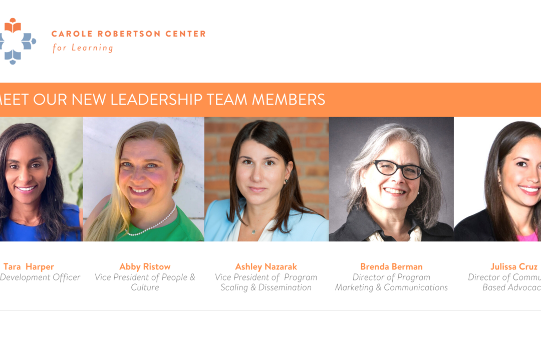 Meet Our New Leadership Team Members