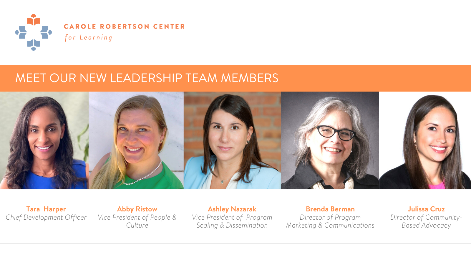 Meet Our New Leadership Team Members