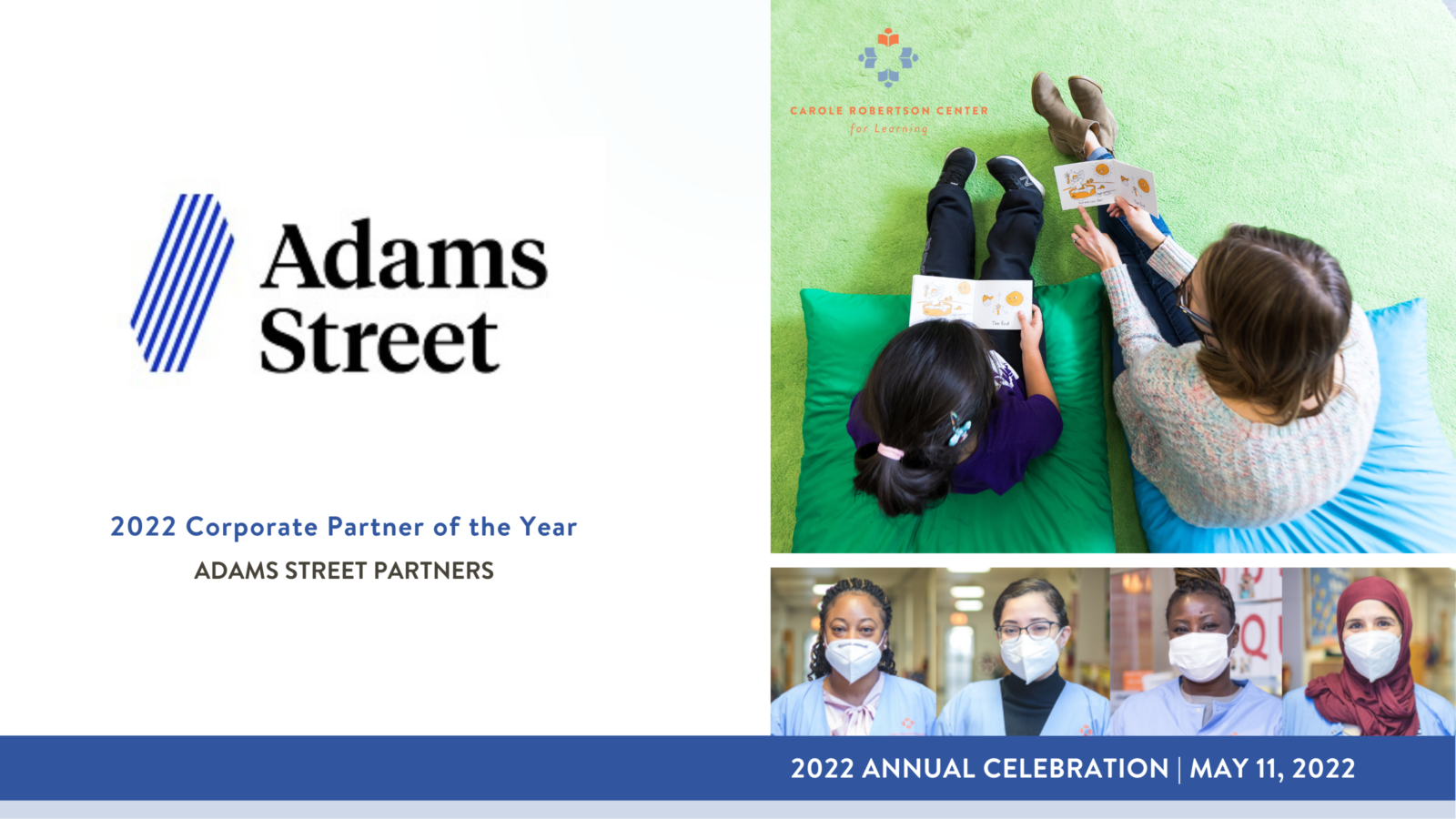 Adams Street Partners Recognized as Carole Robertson Center’s 2022 Corporate Partner of the Year